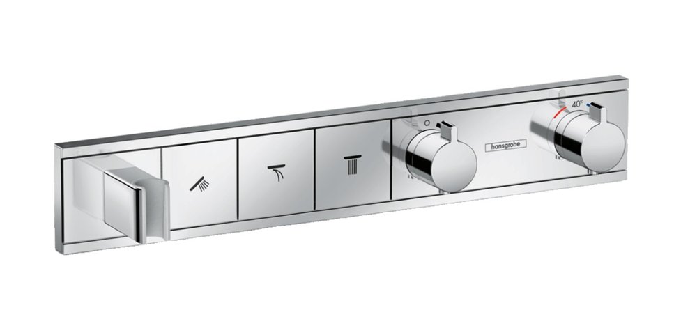 Термостатический смеситель для душа HANSGROHE 15356000 HG RainSelect внешняя часть 00000058008