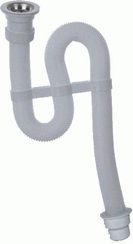 Гофрированный сифон VIRPLAST 1.1/4х40/50, д.70 нерж.чашка 70931 30980312