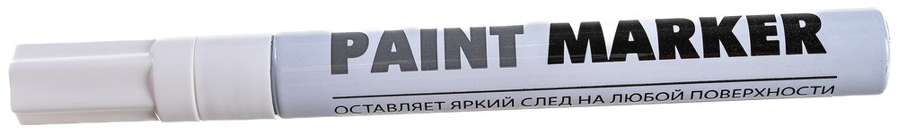 Маркер-краска INFORMAT PAINT PROFESSIONAL 4 мм, белый, круглый, нитро-основа KRR04W