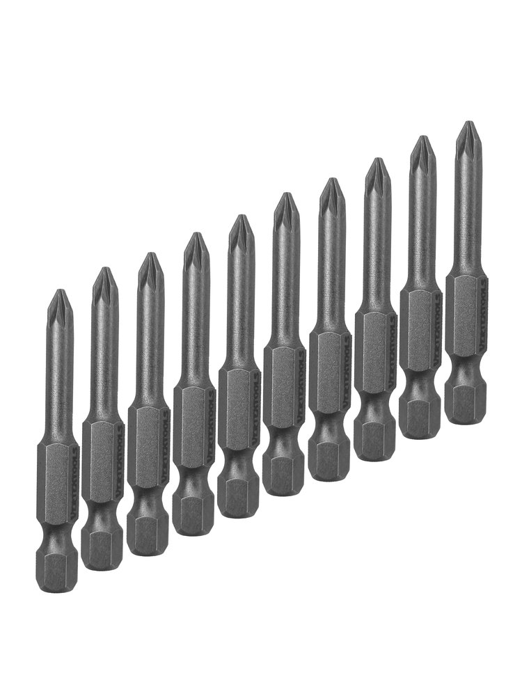 Набор бит PH2х50 10 шт. Vertextools БТ-PH2-50