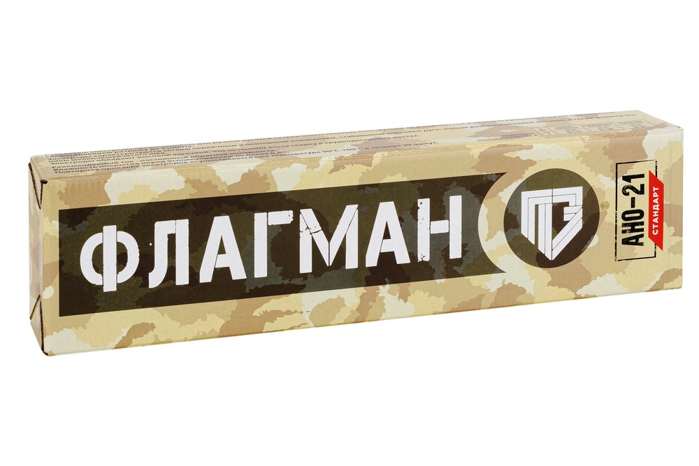 Электроды АНО-21 Стандарт ФЛАГМАН 3.0 мм, 5.0 кг, ГОСТ 9466-75 ООО «Пензенские электроды» 00-00002497