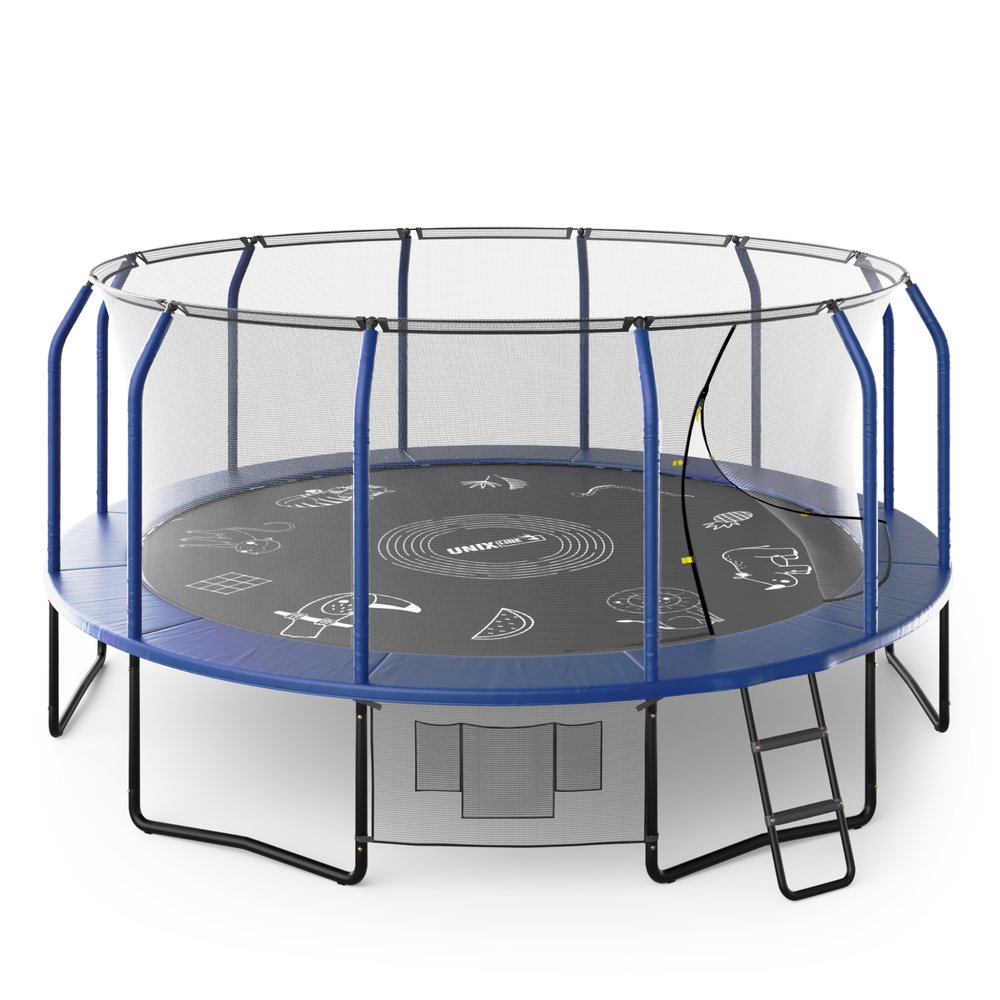 Батут UNIXline SUPREME GAME 16 ft blue TRUSUG16BL