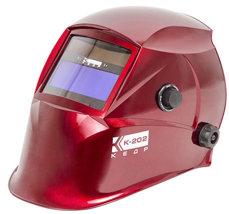 Маска сварщика КЕДР К-202 красная 8005127