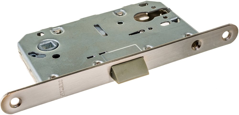 Межкомнатный замок под цилиндр Fuaro PLASTIC P85C-50 SN матовый никель 33631