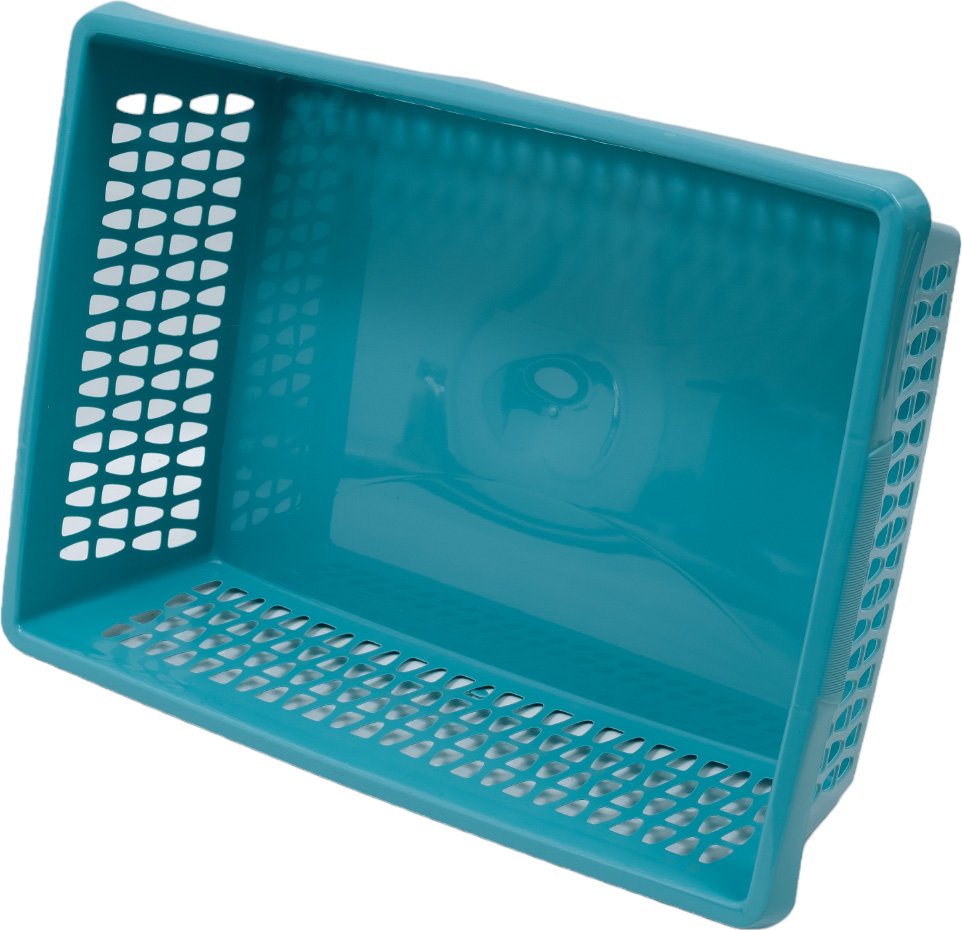 Корзина для хранения Martika Велетта 38x28x11 см, бирюзовая С714БИР