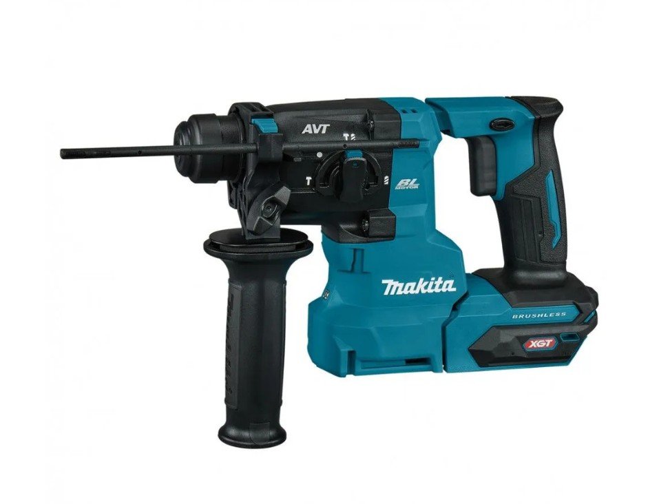 Перфоратор аккумуляторный Makita 3 режима, XGT 40В BL AWS AVT XPT, 20мм, 2,1 Дж, SDS plus, тормоз, защита от непреднамеренного включения, поддержание оборотов под накрузкой, подсветка, поставляется без ЗУ и АКБ HR010GZ
