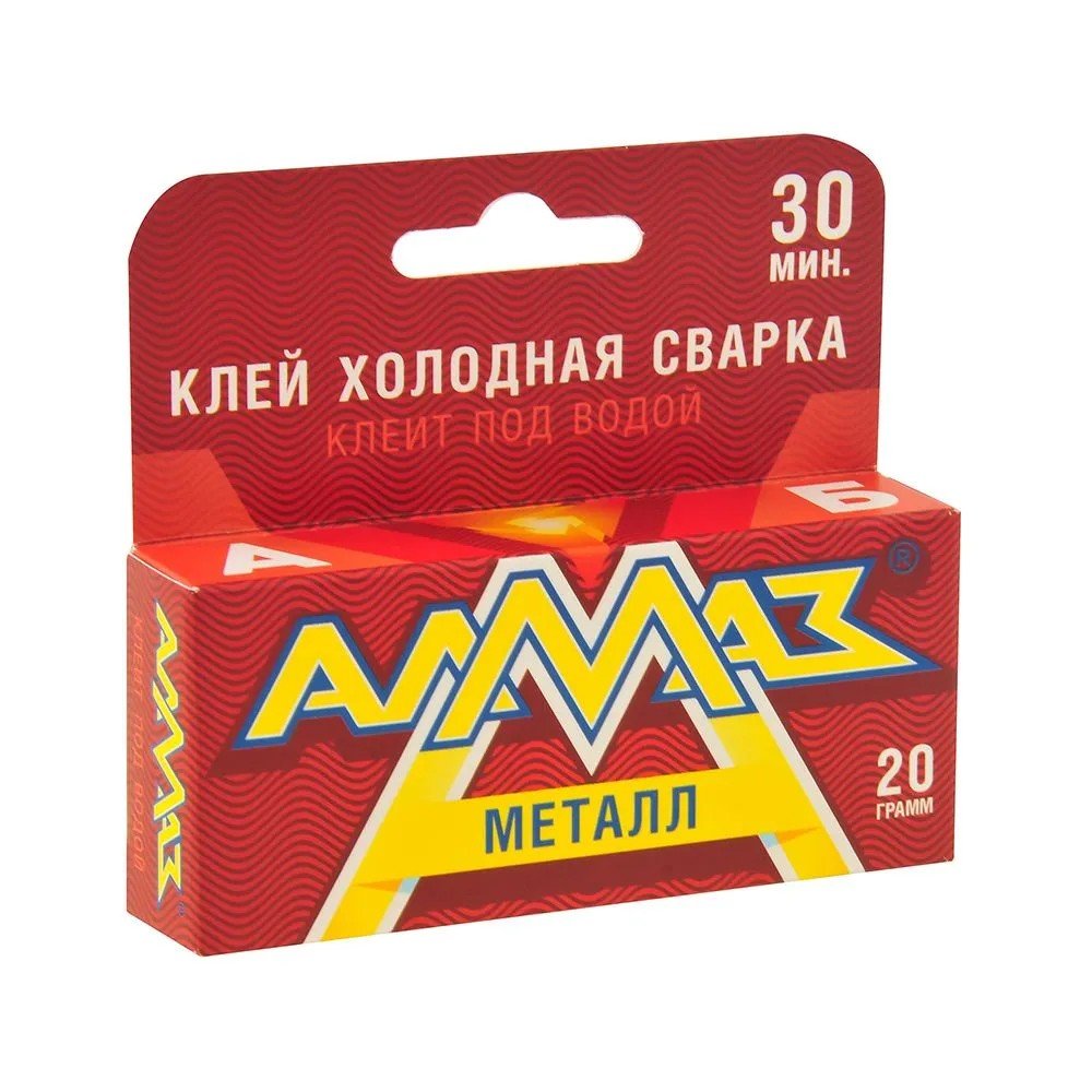 Клей эпоксидный Алмаз компаунд 2К для металла AZ-0131