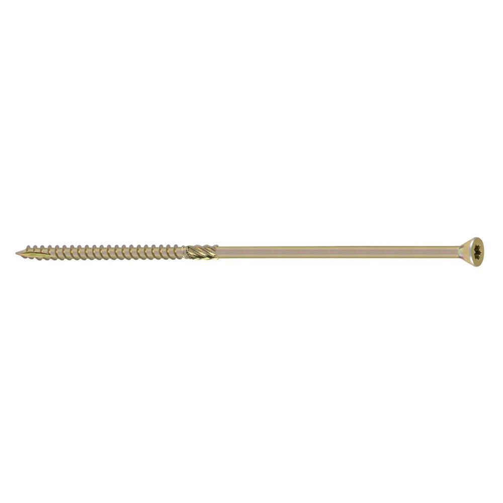 Конструкционный саморез BULLIT TORX15 3.5x45, желтый, потайной, 14 шт. 14-0016230