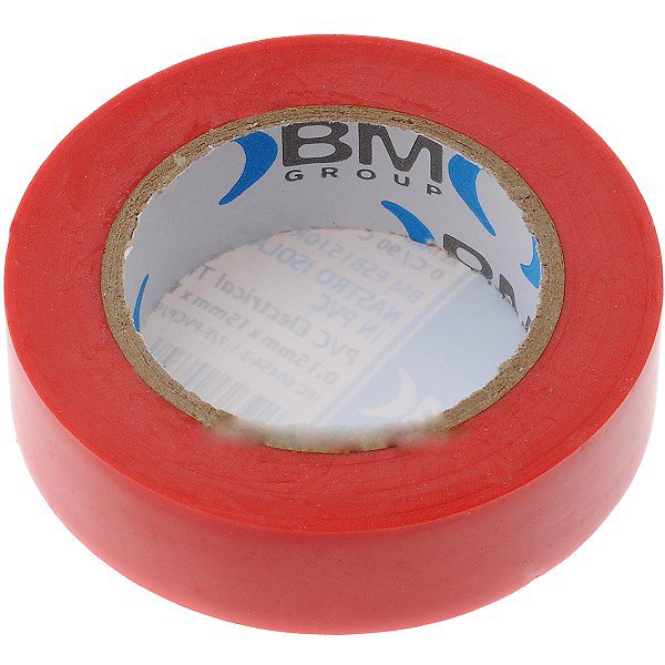 Изолента BM Group ПВХ, 15 мм x 25 м, цвет красный BM-ESB1525RO