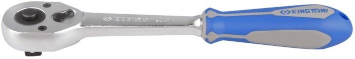 Флажковая трещотка с кнопкой 1/2', 250мм, 32 зубца KING TONY 4771-10GR