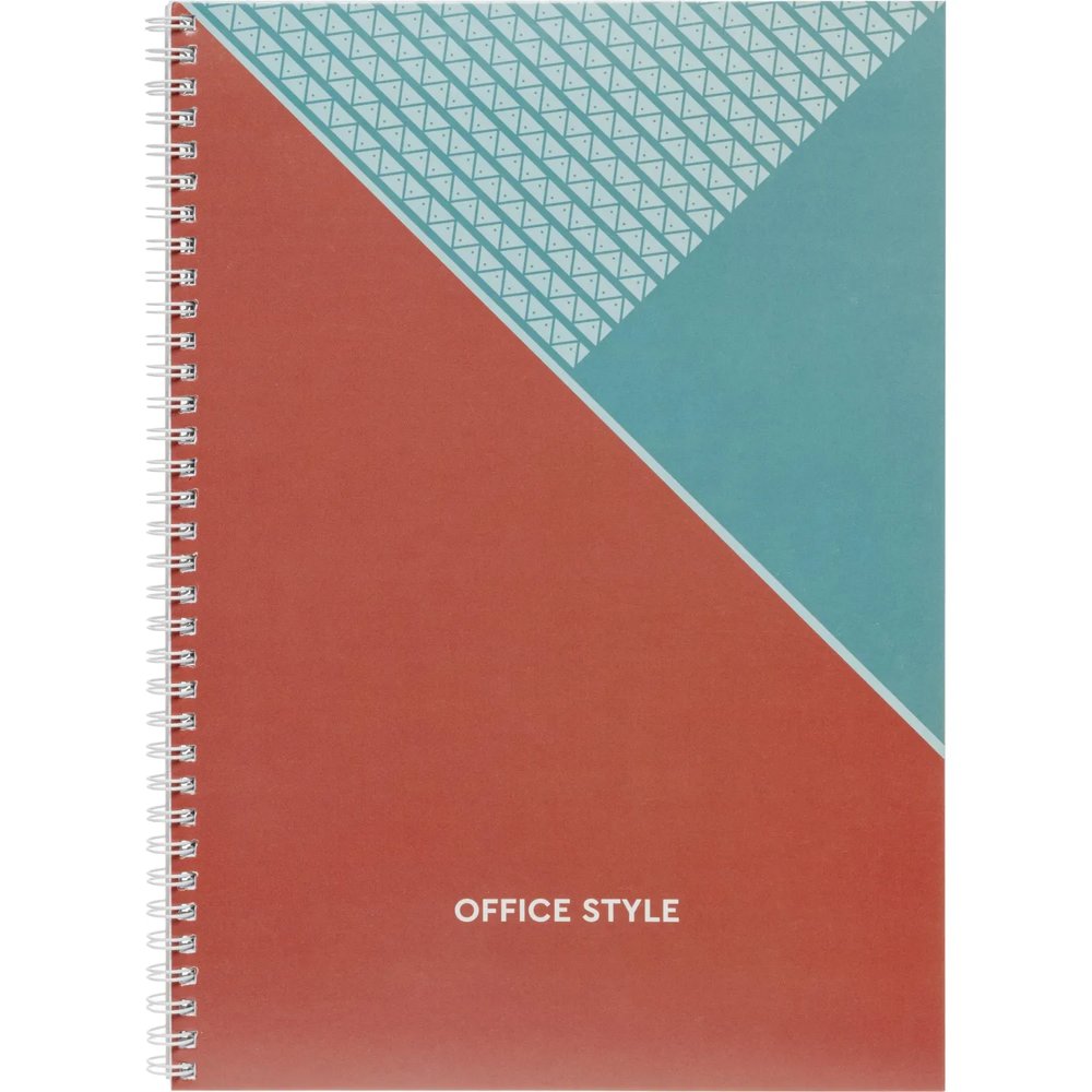 Бизнес-тетрадь А4,96л,обл.карт,греб,кл,Office Style,бежевая