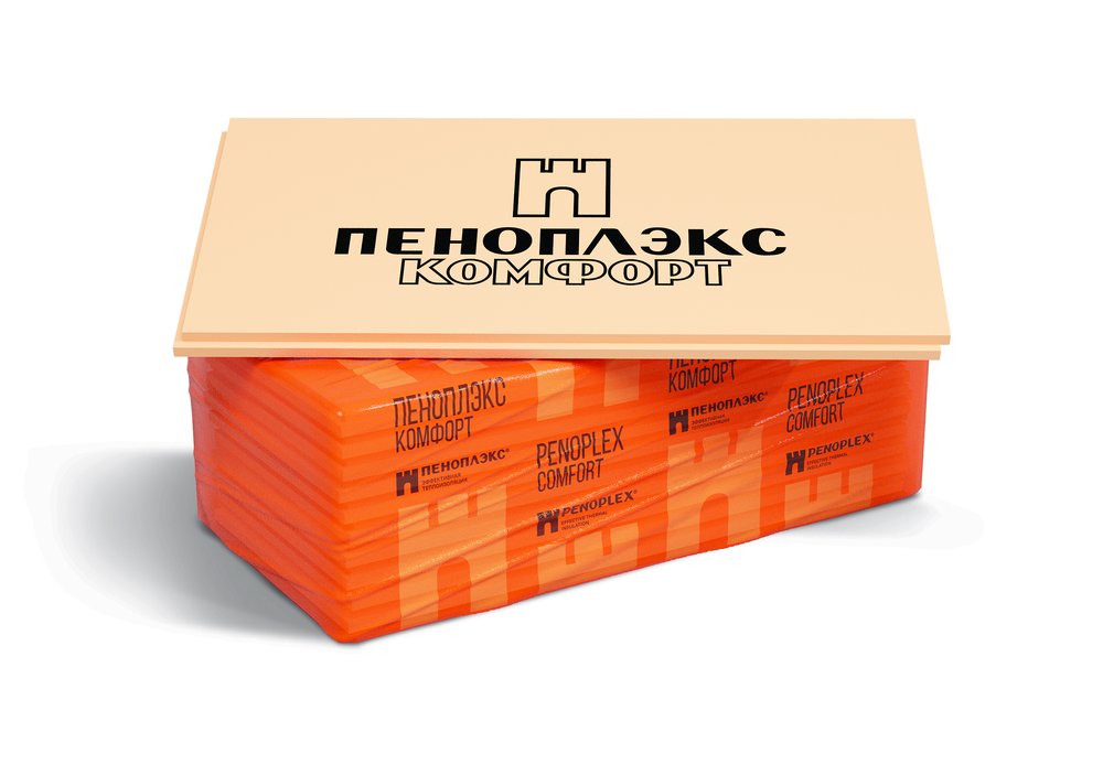 Экструдированный пенополистирол PENOPLEX Комфорт 40x585x1185 мм, упаковка 10 шт. TU0-0001953