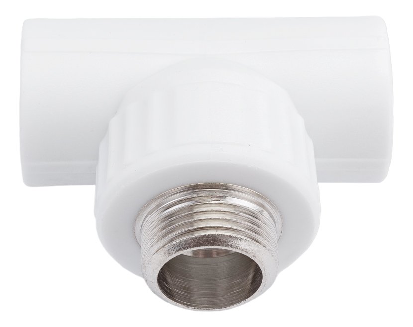 Комбинированный тройник VALFEX PP-R белый, 25х3/4 дюйма НР 10128025 127-0526