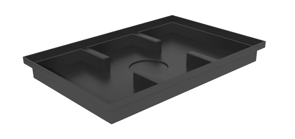 Пластиковый поддон под придверную решетку Gidrolica 590x390 мм 315