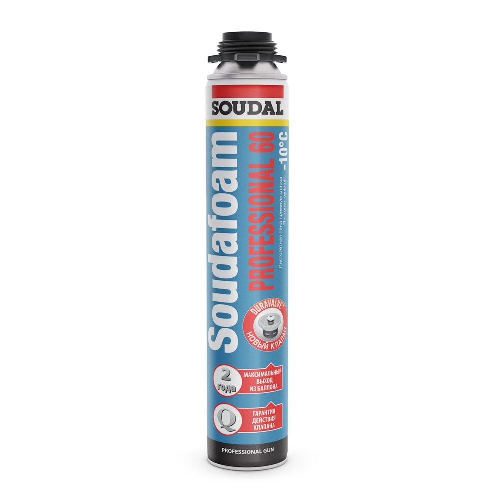 Зимняя пистолетная пена SOUDAL Соудафоам Профессионал 60 750 мл 115002