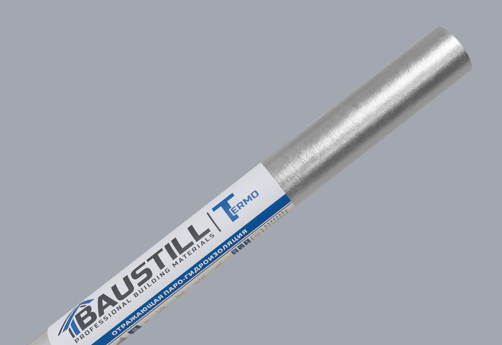 Отражающая гидро-пароизоляция Baustill Thermo 70 1.6х43.75 м, 70 кв. м СТО 96891647-016-2023 4604692000919