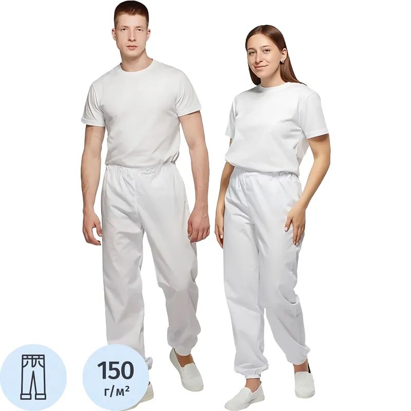 Брюки универсальные сат у17 ХАССП бел 104-108/170-176