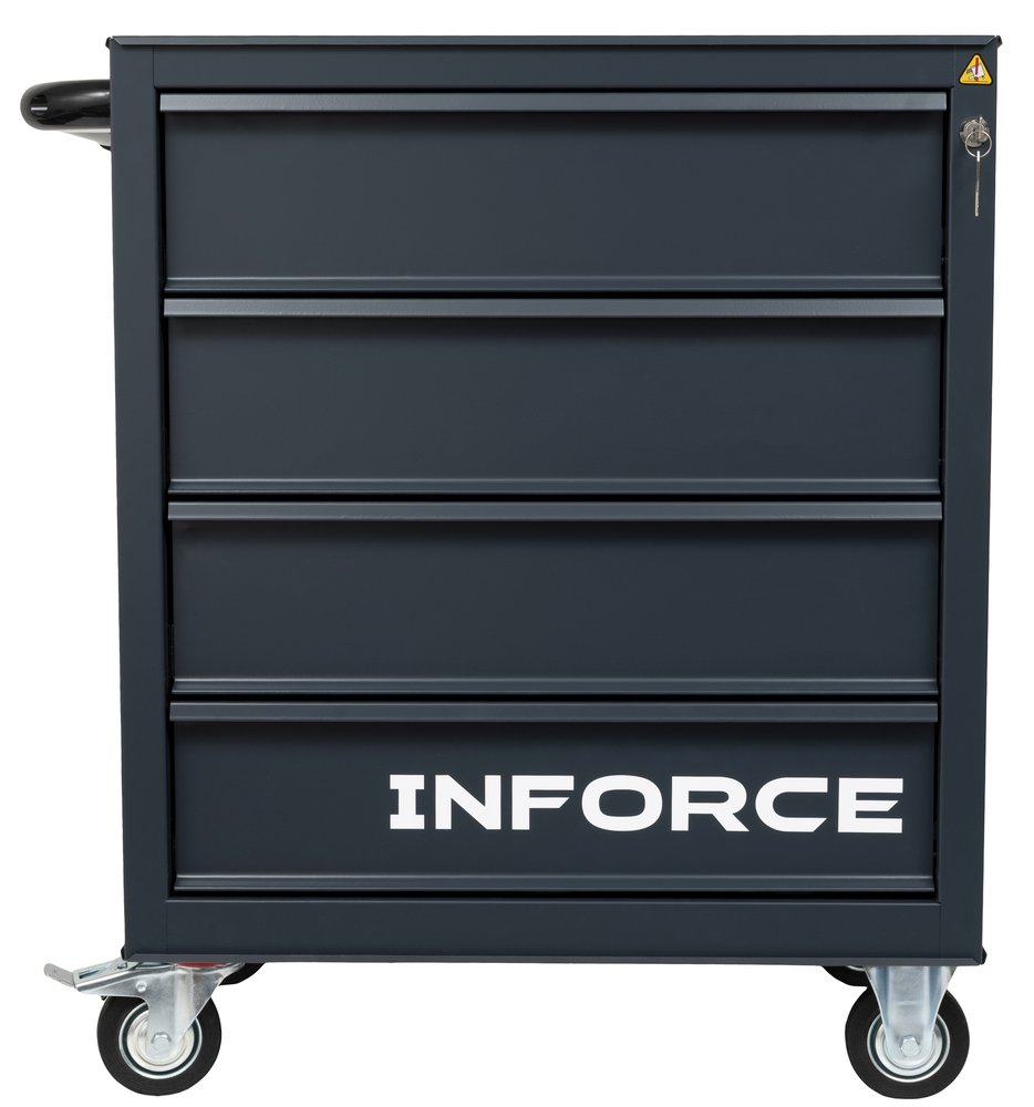 Инструментальная тележка Inforce 4 ящика, габариты без упаковки 745х465х825мм, 06-01-18