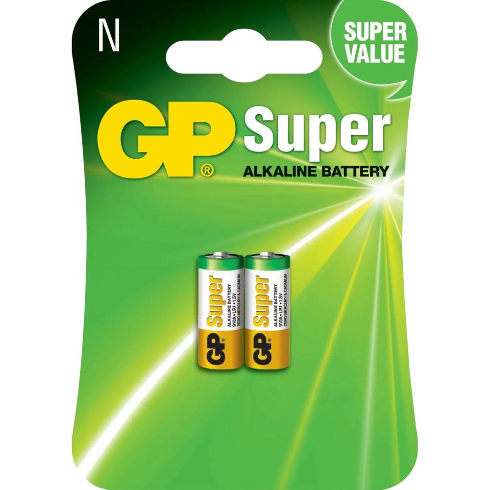 Батарейка GP 910A-2CR2 LR1 , LR1, 1.5V (2шт/уп)