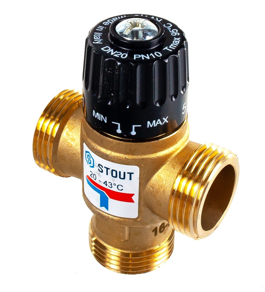 Термостатический смесительный клапан STOUT G 1” M SVM-0120-164325 RG008TIGDSDS8K