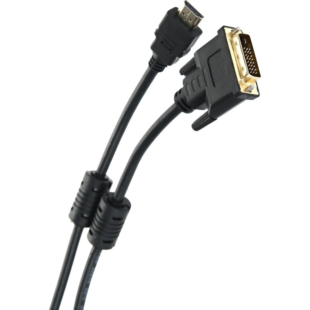 Кабель HDMI to DVI-D (19M -25M) 2м, 2 фильтра TV-COM <,LCG135F-2M