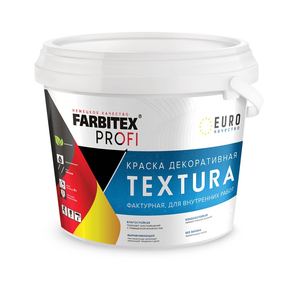 Акриловая декоративная краска Farbitex Textura (фактурная, 7 кг) 4300008183