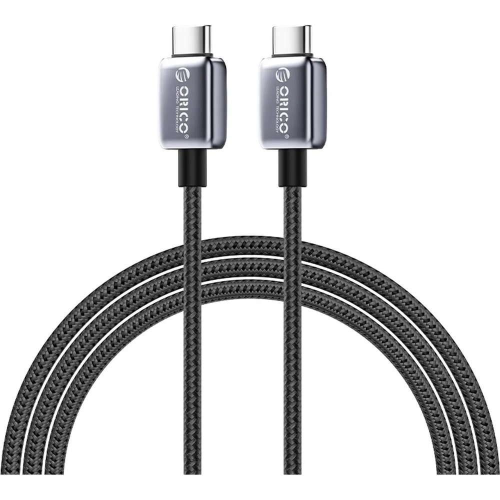 Кабель ORICO USB-C(m)/USB-C(m),480Мб/с,PD 100Вт,1.5м ORICO-GQZB100-15-BK-BP