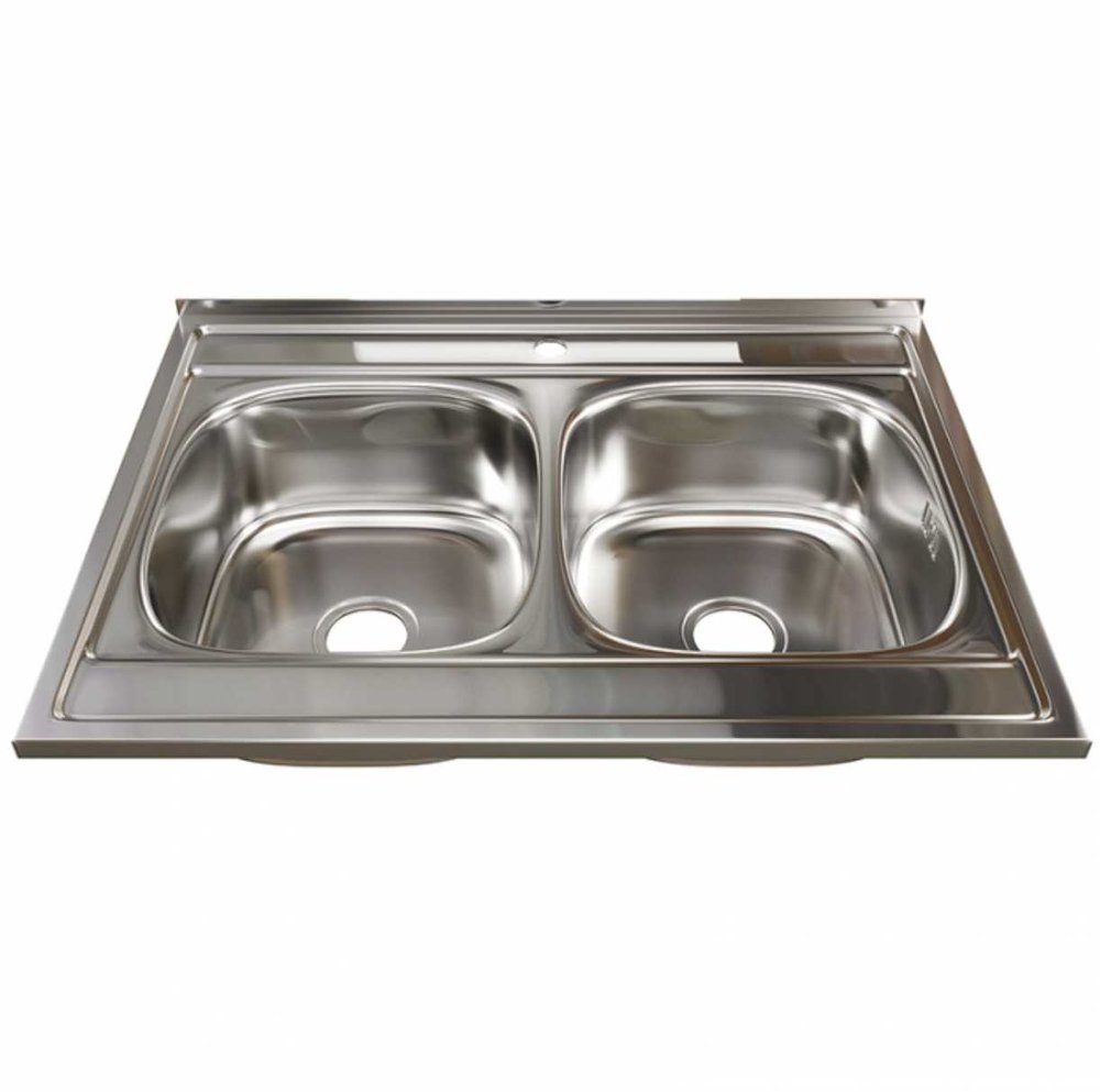 Мойка mixline 60х80х18 см, 0.6, 2 чаши, выпуск 3 1/2, с сифоном 528171
