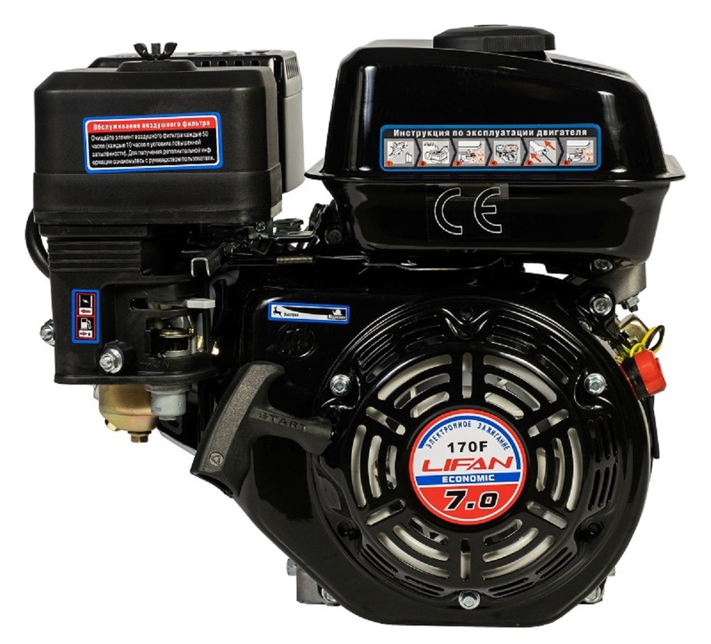 Двигатель 7 л.с. LIFAN 170F Eco D19 00-00003131