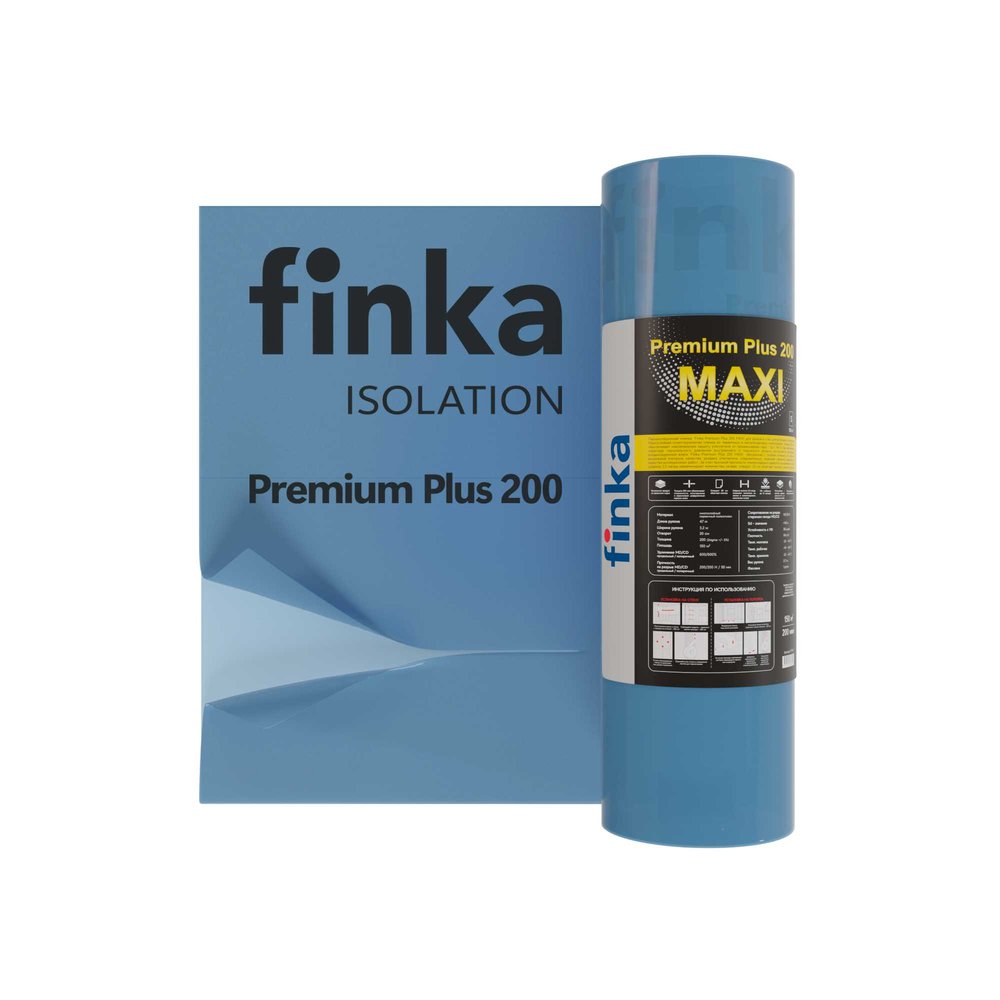 Пароизоляция Finka Premium Plus 200 MAXI, 150 кв. м., 200 мкм арт. FP150