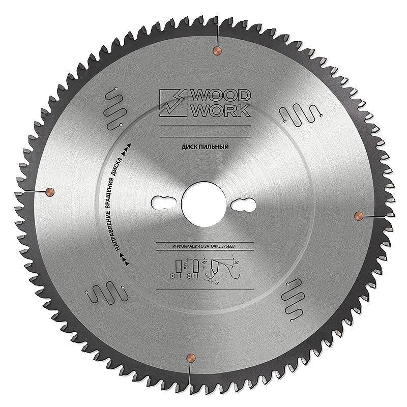 Диск пильный для алюминия 300x3.6x30 мм, 96T, A=-5° FTR WOODWORK 36.300.96