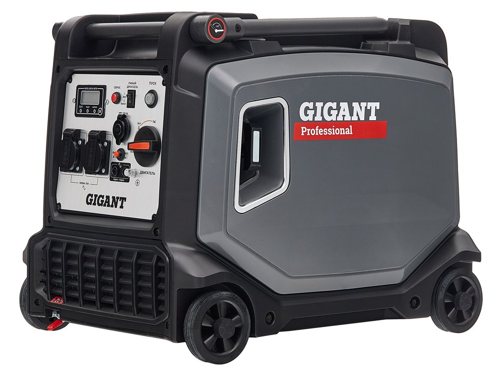Инверторный генератор Gigant Professional (3,8 кВт, эл.стартер, дисплей, колёса и ручки) GPIGL-3800E