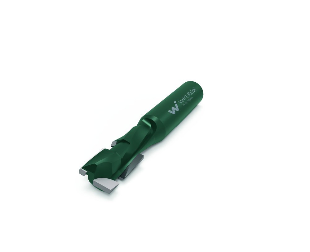 Фреза D12x27 мм, S12 мм, Z1+1 RH, PCD Wirutex P03770