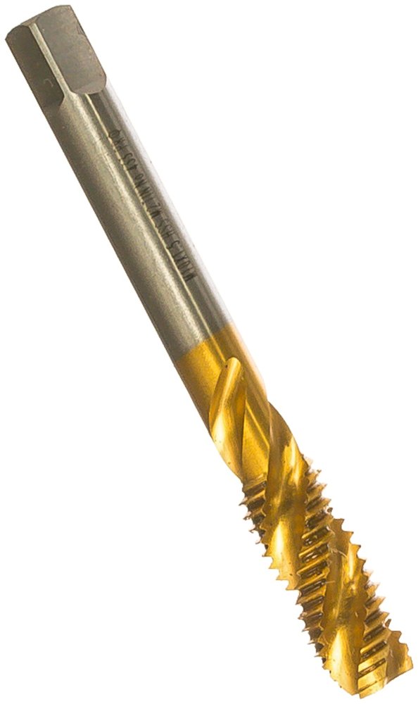 Метчик M10x1,5 HSS M2 TiN спиральный ПрофОснастка №433 арт. 50221033