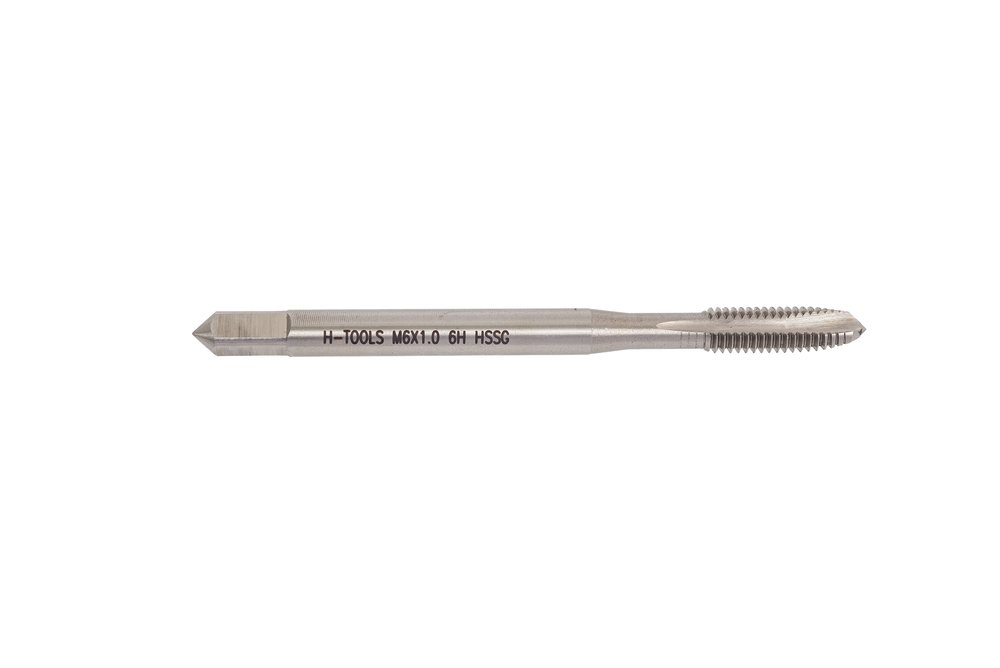 Машинный метчик H-Tools М6 шаг 1.0 мм DIN371 HSS-G 101100-C2-0060