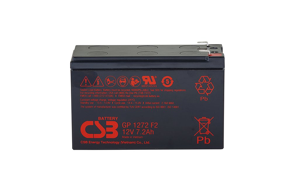 Аккумулятор для ИБП CSB GP1272 F2 12В, 7.2 Ач УТ-00000085