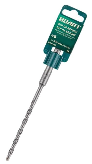Бур по бетону 6х50х110 мм, SDS-plus, S4 ВОЛАТ 82106-110