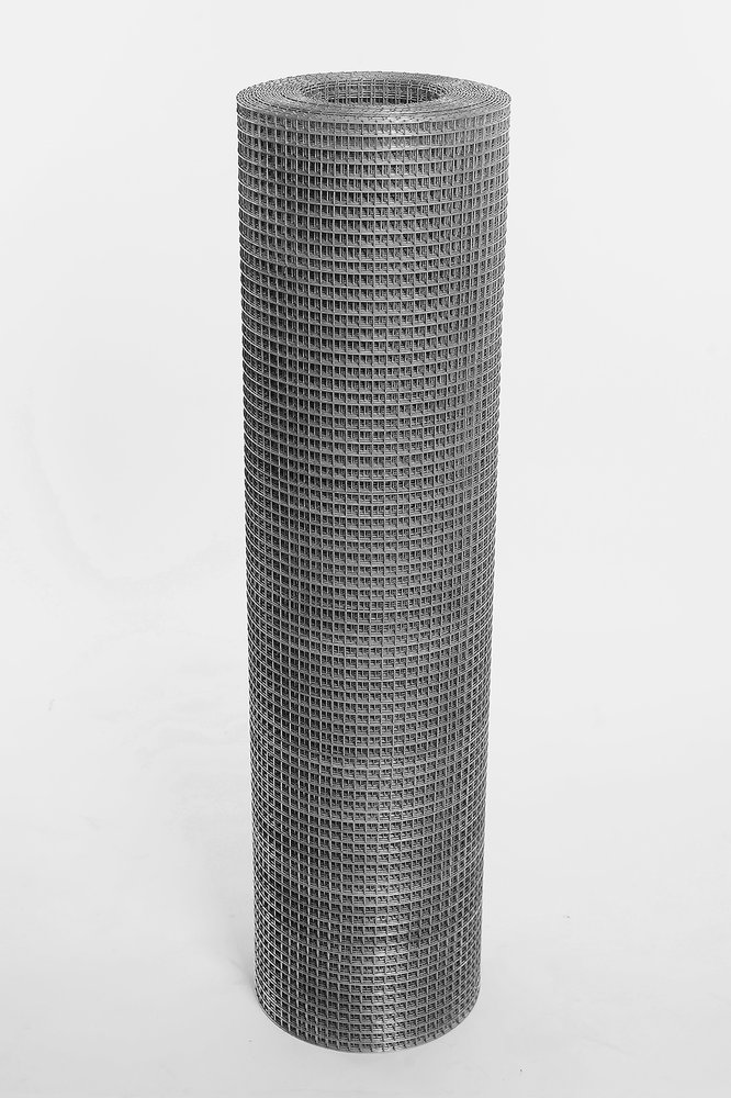 Сварная сетка ООО «ТД «КАСКАД» оцинкованная, ячейка 12.5x12.5 мм, 1.0x15 м, диаметр 1.4 мм 12121015Ц