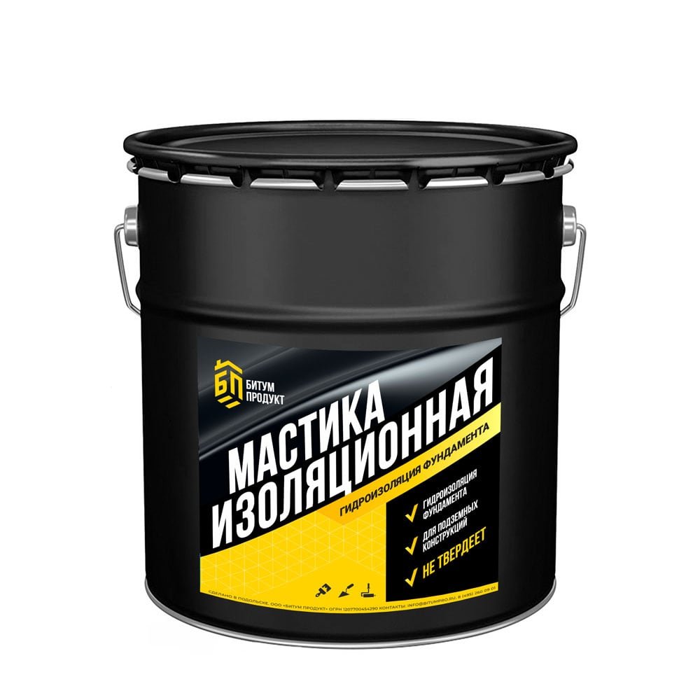 Мастика битумная изоляционная БИТУМ ПРОДУКТ 15 кг BP-003