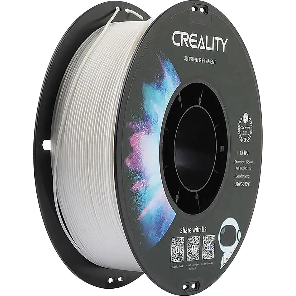 Пластик CR-TPU- Creality 1.75 мм 1кг, белая (3301040033)