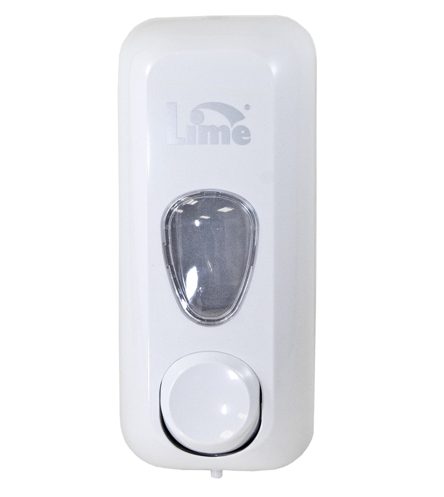Диспенсер для жидкого мыла LIME 0.6 л, заливной, белый 971000