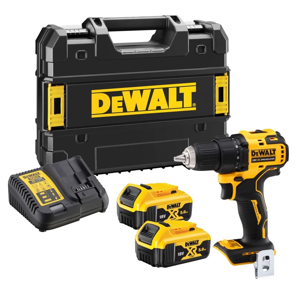 Аккумуляторная бесщеточная дрель-шуруповерт Dewalt 18В DCD708P2T DCD708P2T-QW