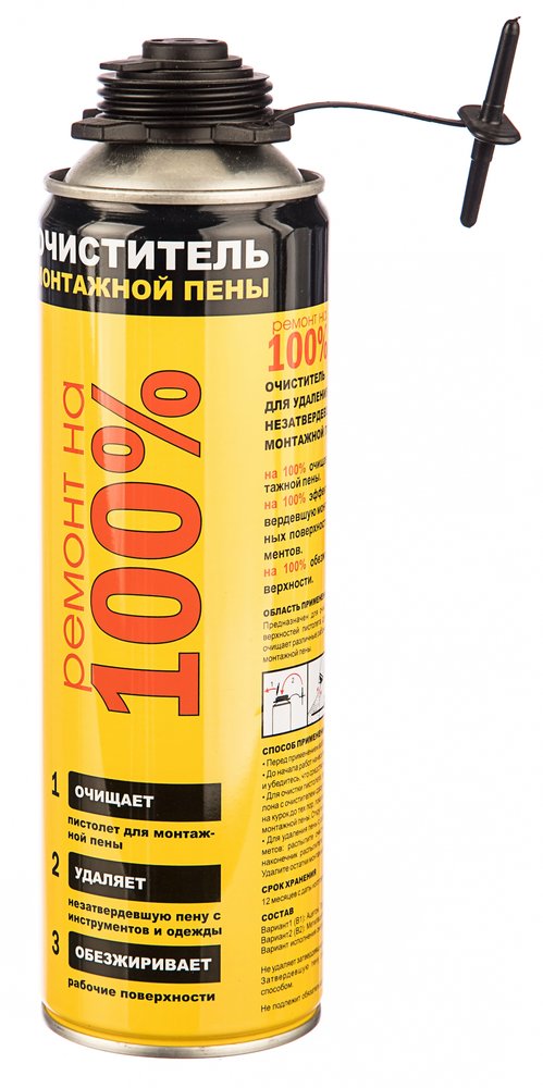 Очиститель монтажной пены Ремонт на 100% 0,5л CLEANER REMTCL3700