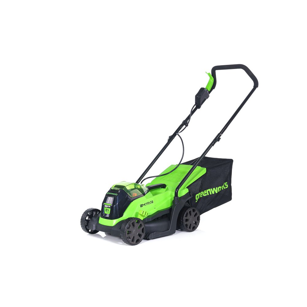 Газонокосилка аккумуляторная GreenWorks 24V, 33 см, бесщеточная, с 1хАКБ 2Ач c USB и ЗУ 2516107USB2