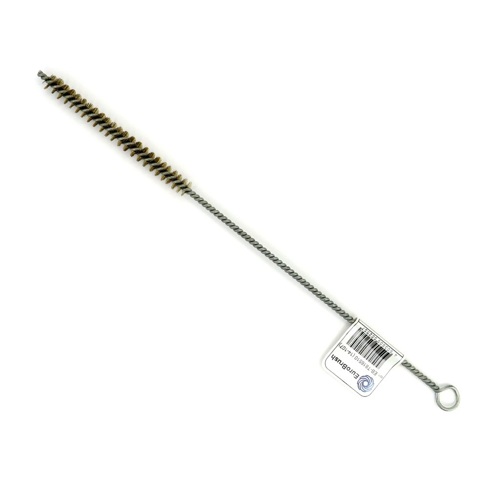 Щетка ерш EuroBrush Д10x100x300 с хв-м + кольцо, ворс гофр латунь 0,15 (код 14-107) EB-T816510