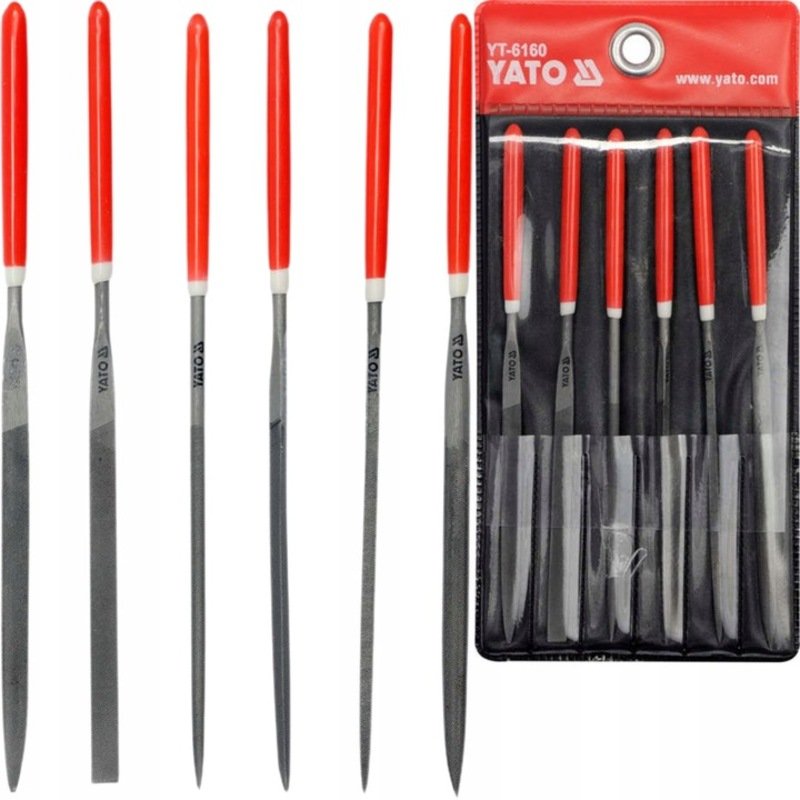 Набор надфилей YATO 140x65 мм 6пр YT-6160