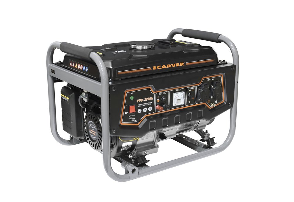 Бензиновый генератор CARVER PPG-3900А 01.020.00012