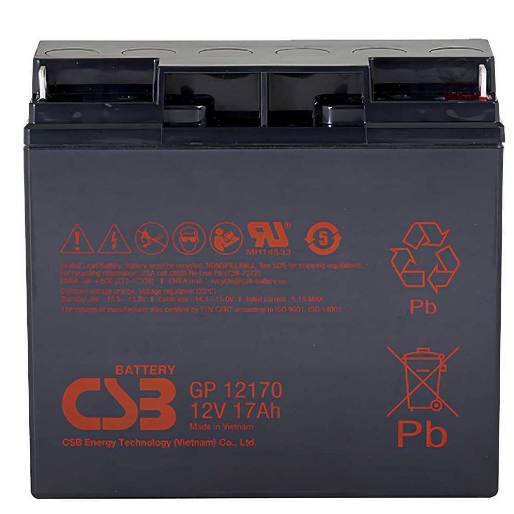 Аккумулятор для ИБП CSB GP12170 B3 12В, 17 Ач УТ-00000089