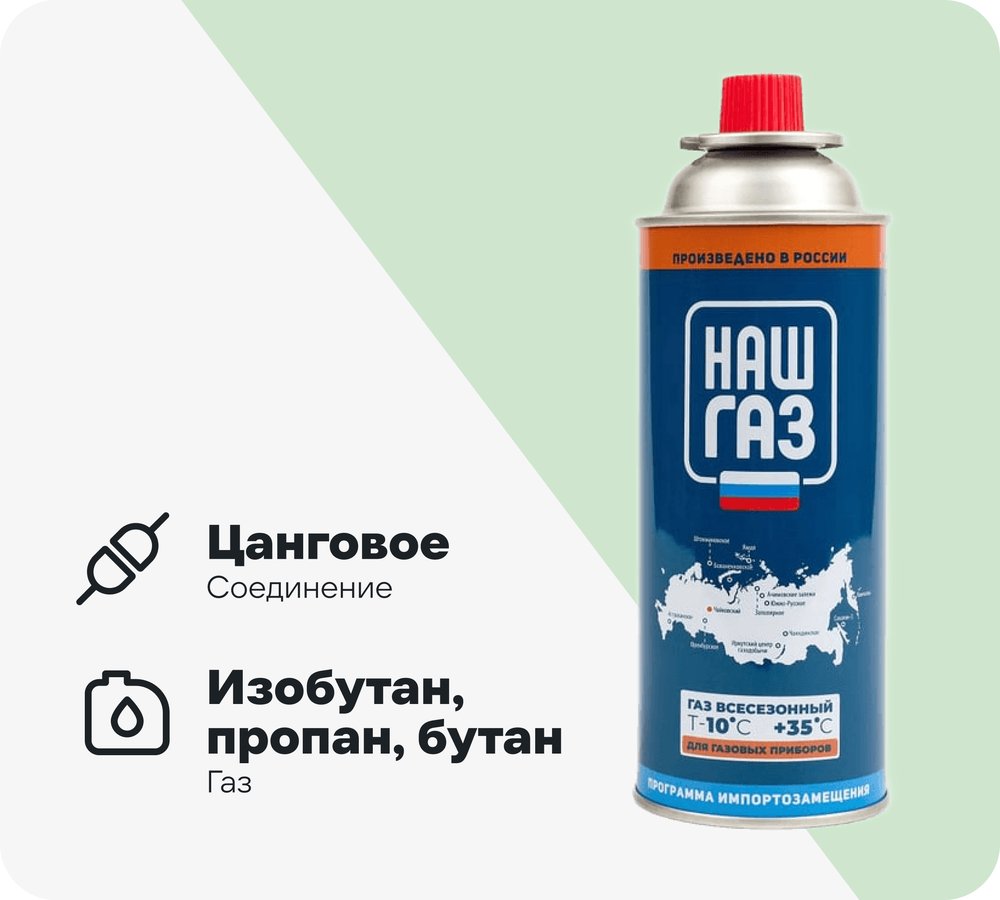 Газ баллон - 220 гр НАШ ГАЗ NG-220