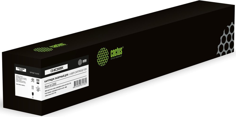 Картридж лазерный Cactus CS-MC2000BK 842454 черный, 18000 стр., для Ricoh M C2000 2013404